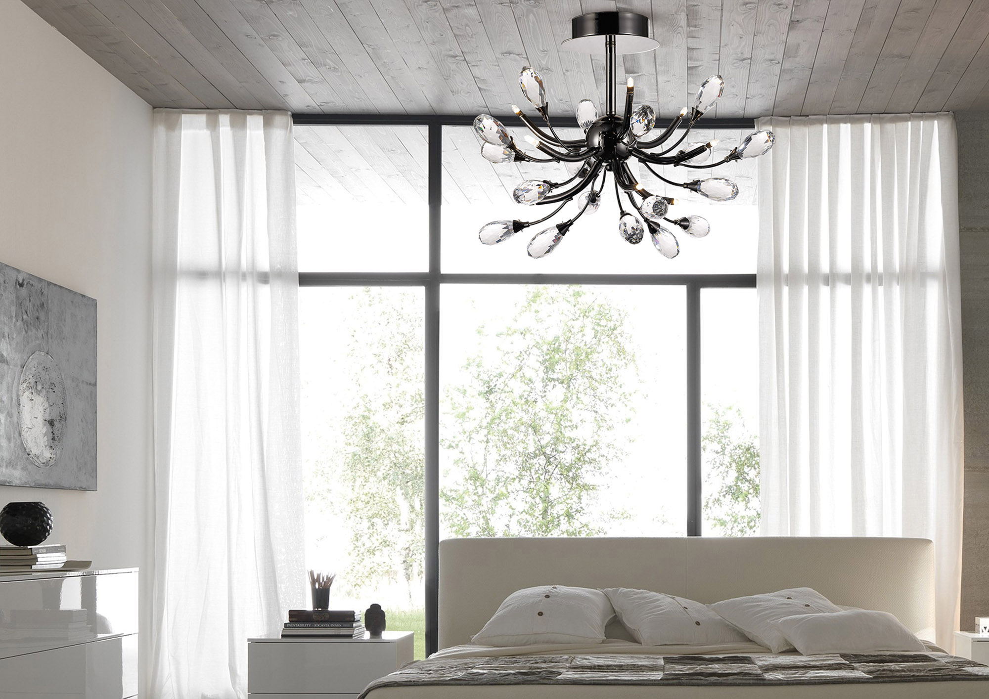 Anita Crystal Ceiling Lights Diyas Multi Arm Crystal Fittings Anita Crystal Ceiling Lights Diyas Multi Arm Crystal Fittings